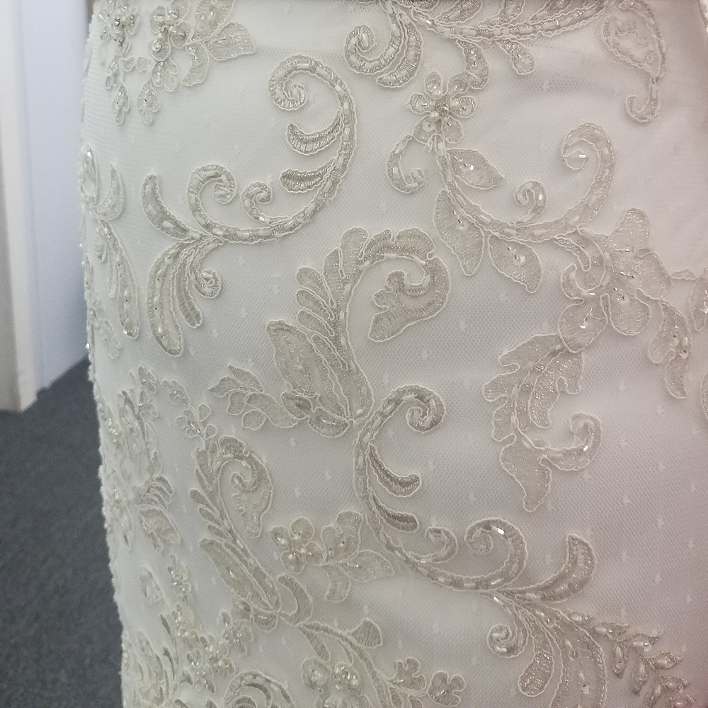 👰🏼Casablanca Ivory Mermaid Wedding Dress🥂❤️ - Picture 4 of 5